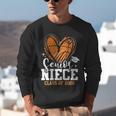 Women's Senior Niece Class Of 2026 Basketball Graduation Heart Unisex Sweatshirt