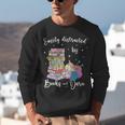 Yarn Quote Easily Distracted By Books And Yarn Reader Unisex Sweatshirt