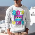 80's Vibe Retro Style Cassette Tape Nostalgia 1980s Party Unisex Sweatshirt