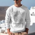 Adult Coloring Book Namaste Yoga Flowers Unisex Sweatshirt