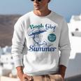 Book Girl Summer Bookish Beach Unisex Sweatshirt