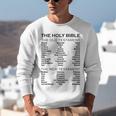 The Books Of The Bible Old And New Testament Complete List Unisex Sweatshirt