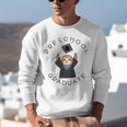 Boys Girls Preschool Graduate Sloth Graduation Cap Unisex Sweatshirt