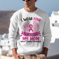 Breast Cancer Wings Shirt I Wear Pink In Memory Of My Mom Unisex Sweatshirt