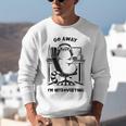 Cat With Coffee On Computer Go Away I'm Introverting Unisex Sweatshirt Cat With Coffee On Computer Go Away I'm Introverting Unisex Sweatshirt