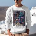 Color Graphic The Introvert Tarot Card Raglan Baseball Tee Unisex Sweatshirt