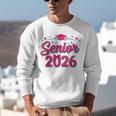 Coquette Pink Bow Senior 2026 Class Of Graduation Unisex Sweatshirt