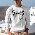 Cow Print Bow And Stethoscope Nurse RN Graduation Coquette Unisex Sweatshirt