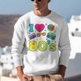 Dad I Love The 80's Retro 80s Nostalgia For Dad Premium Tri-Blend Unisex Sweatshirt
