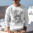 Dark Romance Shirt Women Smutt Book Merch I Have No Triggers Unisex Sweatshirt Dark Romance Shirt Women Smutt Book Merch I Have No Triggers Unisex Sweatshirt