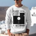 Floppy Disk Computer Nostalgia Fun PC Enthusiast History Unisex Sweatshirt