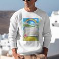 Frutiger Aero Aesthetic Rainbow Glitch Art Unisex Sweatshirt