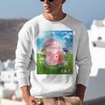Frutiger Aero Aesthetic Tech Kawaii Strawberry Milk Fishes Raglan Baseball Tee Unisex Sweatshirt Frutiger Aero Aesthetic Tech Kawaii Strawberry Milk Fishes Raglan Baseball Tee Unisex Sweatshirt