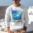 Frutiger Aero Skeuomorphism User Interface Nostalgia Premium Tri-Blend Unisex Sweatshirt
