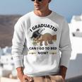 I Graduated Can I Go Back To Bed Sloth Graduation Cap Unisex Sweatshirt