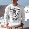 I Graduated Graduate Class 2025 Cat Graduation Unisex Sweatshirt