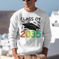 Graduation Class Of 2035 Hand Prints Space Pre-K -12th Grade Unisex Sweatshirt