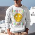 Groovy Next Stop 2nd Grade 1st Grade Graduation 2025 Premium Unisex Sweatshirt