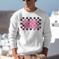 Groovy Senior Class Of 2026 Coquette Pink Bow Graduation Unisex Sweatshirt