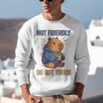 Grouchy Capybara Not Friendly Do Not Touch Introvert Premium Tri-Blend Unisex Sweatshirt Grouchy Capybara Not Friendly Do Not Touch Introvert Premium Tri-Blend Unisex Sweatshirt
