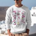 Halloween Pink Ghost Read More Books Spooky Boo Teacher Kids Unisex Sweatshirt