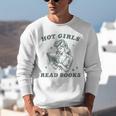 Hot Girls Read Books Bookish Booklover Christmas Unisex Sweatshirt