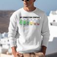 Introvert Low Battery My Connection Compass Unisex Sweatshirt Introvert Low Battery My Connection Compass Unisex Sweatshirt