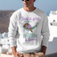 Just a Girl Who Loves Sloths And Books Unisex Sweatshirt