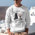 Life Better With 2 Cats Books Kitten Kitty Women Girls Kids Unisex Sweatshirt