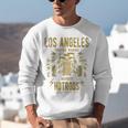 Los Angeles Hotrods Automotive Nostalgia Distressed Unisex Sweatshirt Los Angeles Hotrods Automotive Nostalgia Distressed Unisex Sweatshirt