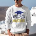 Masters Degree Proud Dad Graduation Shirt MBA Social Work Unisex Sweatshirt