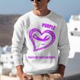 In My Memory Of My Husband PANCREATIC CANCER AWARENESS Unisex Sweatshirt