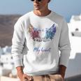 In Memory Of Mom Dad In Heaven Guardian Angel Wings Memorial Unisex Sweatshirt In Memory Of Mom Dad In Heaven Guardian Angel Wings Memorial Unisex Sweatshirt