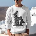 Men Pixel Art Geometric Book Human Drawing Graphic Men Unisex Sweatshirt