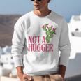Not a Hugger Sarcastic Introvert Cactus Theme Women Unisex Sweatshirt Not a Hugger Sarcastic Introvert Cactus Theme Women Unisex Sweatshirt