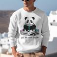 Panda Reading Chapter Books Unisex Sweatshirt