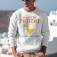 Please Be Patient With Me I'm From The 1900s Dinosaur Premium Unisex Sweatshirt