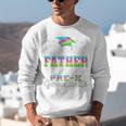 Proud Father Of PreK School Graduate 2024 Graduation Father Premium Unisex Sweatshirt
