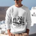 Raccoon Reading A Book Vintage Trash Reader Unisex Sweatshirt