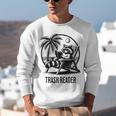 Raccoon Reading Books Summer Humor Trash Reader Unisex Sweatshirt Raccoon Reading Books Summer Humor Trash Reader Unisex Sweatshirt