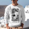 Read More Books Ghost Halloween Reading Teacher Literacy Unisex Sweatshirt Read More Books Ghost Halloween Reading Teacher Literacy Unisex Sweatshirt