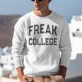 Retro Anti Social FREAK COLLEGE Introvert Stay Away From Me Unisex Sweatshirt Retro Anti Social FREAK COLLEGE Introvert Stay Away From Me Unisex Sweatshirt