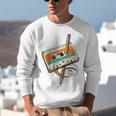 Retro Cassette Tape & Pencil Rewind Nostalgia Party 80s 90s Unisex Sweatshirt