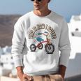 This How I Rolled Retro Tricycle 80s 90s Kid Nostalgia Unisex Sweatshirt