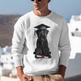 Russian Terrier Dog Graduation Cap Graduate Owner Grad Unisex Sweatshirt