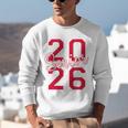Senior 2026 Graduation Varsity Red Letters On The Back Unisex Sweatshirt