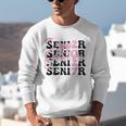 Senior 2027 Class Of 2027 Coquette Pink Bow Graduation 2027 Unisex Sweatshirt