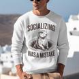 Socializing Was a Mistake Prairie Dog Introverts Humor Unisex Sweatshirt Socializing Was a Mistake Prairie Dog Introverts Humor Unisex Sweatshirt