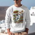Softball Outfielder Best Traits Brave Retro Comic Book Art Premium Tri-Blend Unisex Sweatshirt