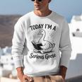 Today I'm A Serious Goose Animal Reading Book Lovers Unisex Sweatshirt Today I'm A Serious Goose Animal Reading Book Lovers Unisex Sweatshirt
